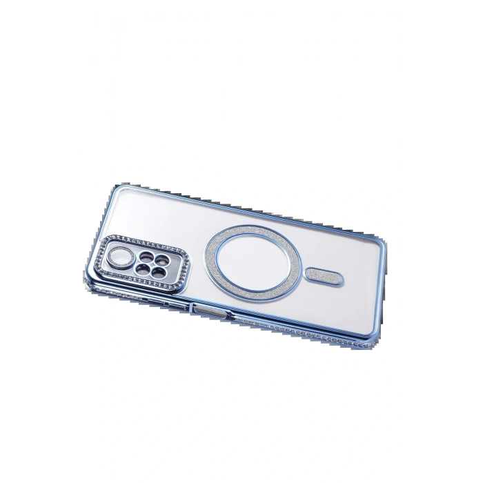 Xiaomi Redmi Note 12 Pro 4G Joke Simli Magneticsafe Kılıf - Mavi