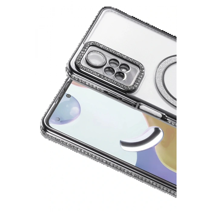 Xiaomi Redmi Note 12 Pro 4G Joke Simli Magneticsafe Kılıf - Siyah