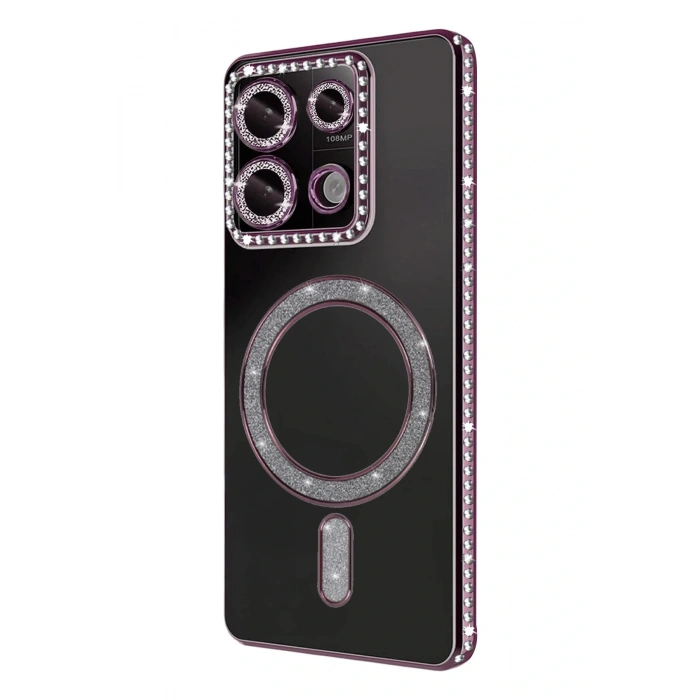 Xiaomi Redmi Note 13 Pro 4G Joke Simli Magneticsafe Kılıf - Pembe