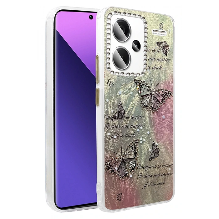 Xiaomi Redmi Note 13 Pro Plus Kılıf Blade Aynalı Desenli Kapak - Desen 6