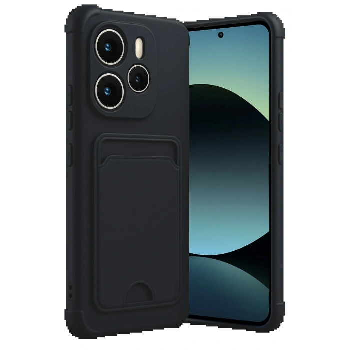 Xiaomi Redmi Note 14 4G Kelvin Kartvizitli Silikon - Siyah