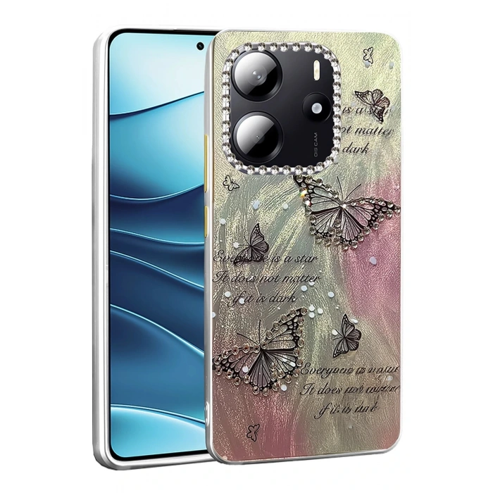 Xiaomi Redmi Note 14 4G Kılıf Blade Aynalı Desenli Kapak - Desen 6