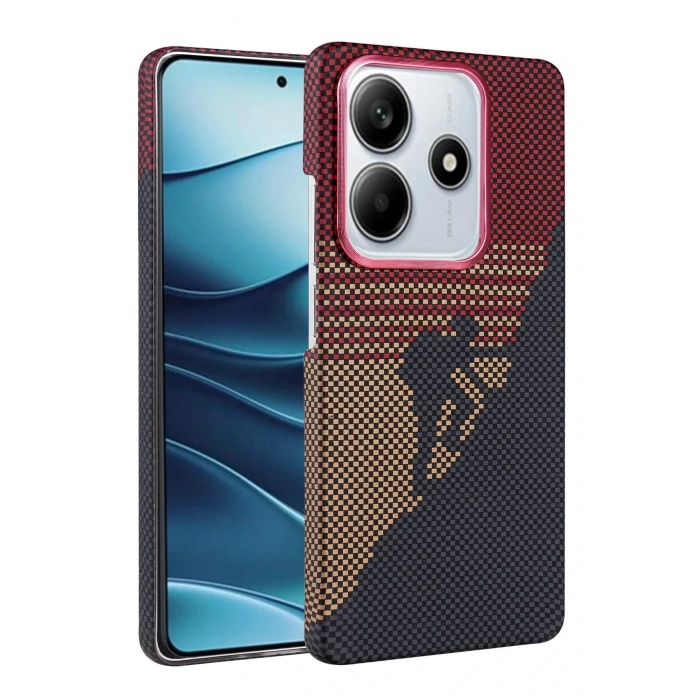 Xiaomi Redmi Note 14 4G Vega Magsafe Kapak - Kırmızı