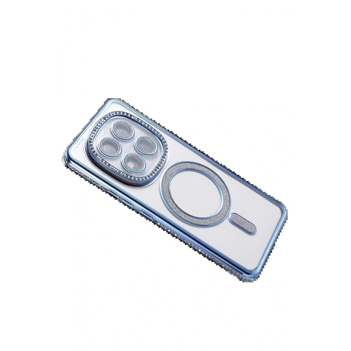 Xiaomi Redmi Note 14 Pro 4G Joke Simli Magneticsafe Kılıf - Mavi