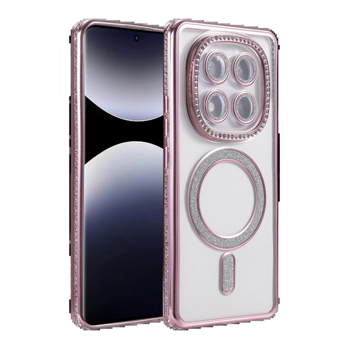 Xiaomi Redmi Note 14 Pro 4G Joke Simli Magneticsafe Kılıf - Pembe