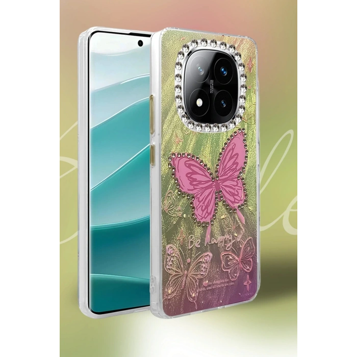 Xiaomi Redmi Note 14 Pro 4G Kılıf Blade Aynalı Desenli Kapak - Desen 1