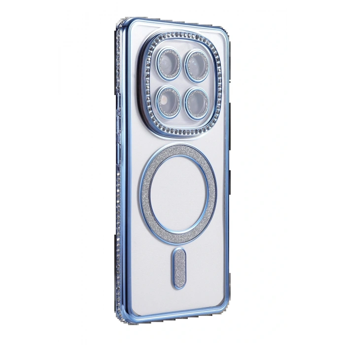 Xiaomi Redmi Note 14 Pro 5G Joke Simli Magneticsafe Kılıf - Mavi