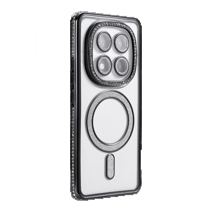 Xiaomi Redmi Note 14 Pro 5G Joke Simli Magneticsafe Kılıf - Siyah