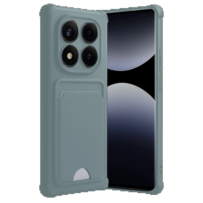 Xiaomi Redmi Note 14 Pro 5G Kelvin Kartvizitli Silikon - Açık Yeşil