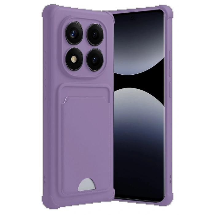 Xiaomi Redmi Note 14 Pro Plus Kelvin Kartvizitli Silikon - Lila