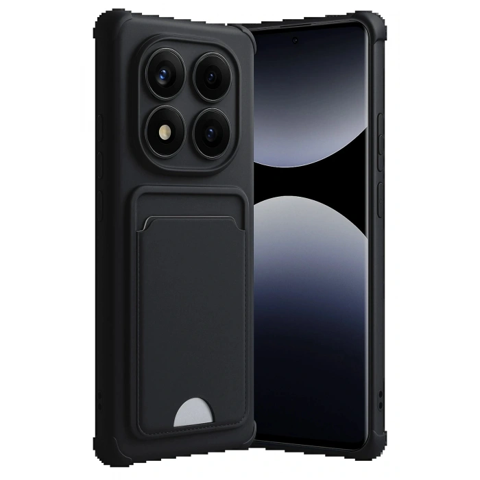 Xiaomi Redmi Note 14 Pro Plus Kelvin Kartvizitli Silikon - Siyah