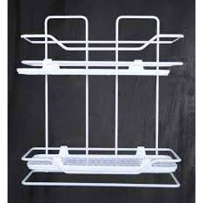 Zambak 2li Raf Siyah Beyaz (4172)