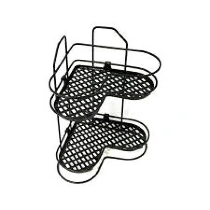 Zarif 2li Köşelk Siyah Beyaz Krom (4172)