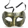Altın Eskitme Yüz Maskesi - Antik Tarz Balo Maskesi (4172)