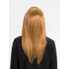 Altın Renk Düz Kesim İçi Astarlı Uzun Parti Peruğu Takma Saç (4172)