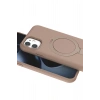 Apple iPhone 11 Regal Magsafe Standlı Kapak - Çöl Titanyum
