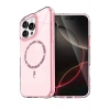 Apple iPhone 14 Pro Max Live Diamond Magsafe Kapak - Pembe
