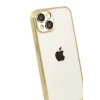 Apple iPhone 15 Lensli Silikon - Gold