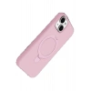 Apple iPhone 15 Regal Magsafe Standlı Kapak - Açık Pembe