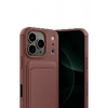 Apple iPhone 17 Pro Kelvin Kartvizitli Silikon - Bordo