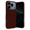 Apple iPhone 17 Pro Nano içi Kadife Silikon - Bordo