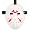 Beyaz Renk Kırmızı Çizgili Tam Yüz Hokey Jason Maskesi Hannibal Maskesi (4172)