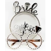 Bride Yazılı Taç Ve Bride To Be Yazılı Gözlük Seti Gümüş Renk (4172)