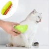 Buharlı Yumuşak Silikon Uçlu Kedi &amp; Köpek Tüy Tarama Tarağı Yıkama Fırçası (4172)