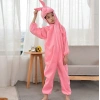 Çocuk Tavşan Kostümü Pembe Renk 2-3 Yaş 80 Cm (4172)