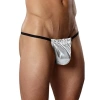 Fantazi Gümüş Renk Lame Erkek String-tanga