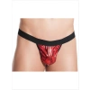 Fantezi Kırmızı Lame Seksi Erkek String - Tanga
