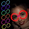 Glow Stick Parti Gözlüğü Glow Partisi Yuvarlak Şekilli Fosforlu Gözlük 6 Adet (4172)