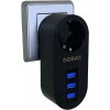Gobax Termal Akım Korumalı Akıllı Priz 3xusb Li, Çocuk Korumalı, Led Işıklı, Yüksek Isıya Dayanıklı (4172)