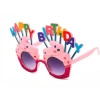Happy Birthday Yazılı Pembe Fuşya Renk Parti Gözlüğü 12x7 Cm (4172)