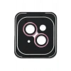 iPhone 14 PVD Metal Kamera Lens - Pembe