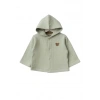 Kapüşonlu Bebek Hırka  Mint