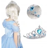 Karlar Ülkesi Elsa Mavi Kalpli Taç Ve Mavi Asa Seti Çocuk Boy (4172)