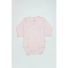 Organik Natural Basic Style Kruvaze Uzun Kol Body Bs17102 Pembe
