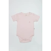 Organik Natural Basic Style Yarım Kol Body Bs17103 Pembe