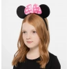 Pembe Fiyonklu Minnie Mouse Tacı Mini Kulak (4172)