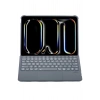 T5504D iPad Pro 11 (2024) Kılıf Palermo Ledli Klavyeli Standlı Tablet Kılıfı - Siyah