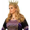 Taşlı Rönesans Kostümlü Kraliyet Ortaçağ Altın Kraliçe Prenses Tacı (4172)