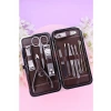 Tırnak Makası Tırnak Bakım Seti Deri Çantalı 12 Parça Set (4172)