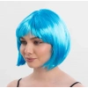Turkuaz Renk Parti Peruğu Küt Saç (4172)