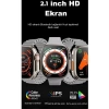 Ultra 8 2.1 inç IPS Ekran Konuşma ve NFC Özellikli Akıllı Saat - Gümüş