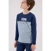 U.s. Polo Assn Uzun Kol Pijama Takım Us2220-4 Koyu İndigo