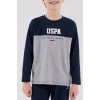 U.s. Polo Assn Uzun Kol Pijama Takım Us2220-4 Lacivert