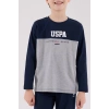 U.s. Polo Assn Uzun Kol Pijama Takım Us2220-4 Lacivert