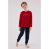 U.s. Polo Assn Uzun Kol Pijama Takım Us2233-4 Kırmızı