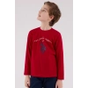U.s. Polo Assn Uzun Kol Pijama Takım Us2233-4 Kırmızı